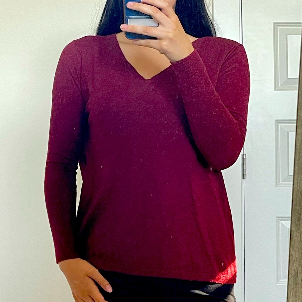 Maroon Trouvé Light Sweater Size XS